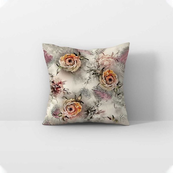 Roses printed cushion Cover