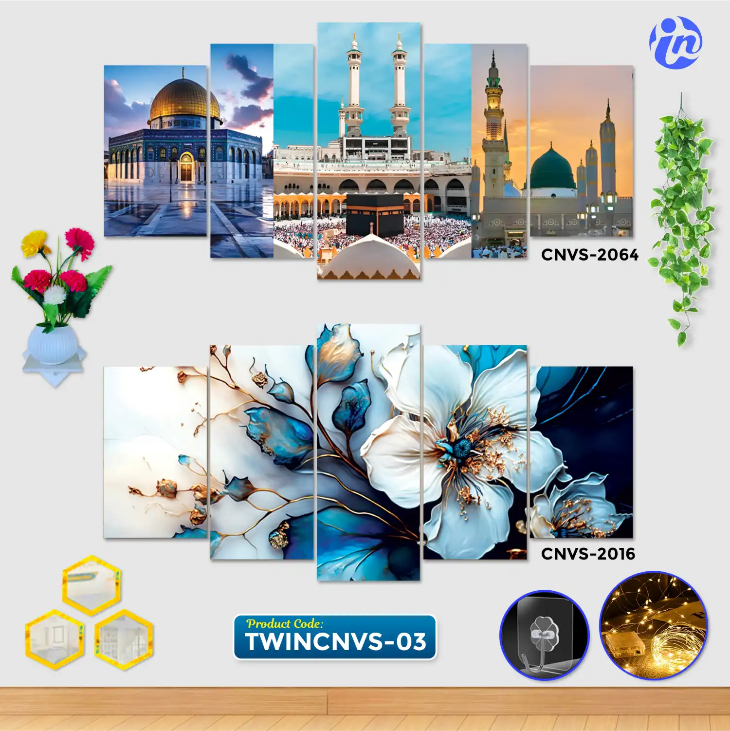 TWINCNVS-03 Home Decor Twin Canvas Combo TWINCNVS-03 - Image 1