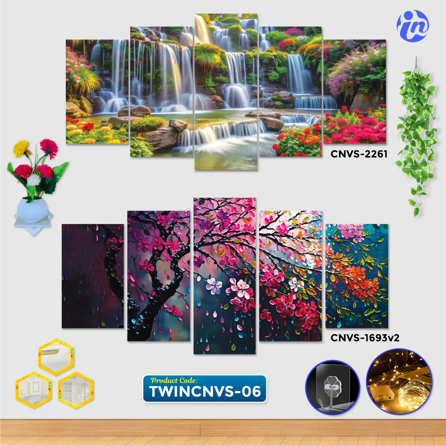 TWINCNVS-06 Home Decor Twin Canvas Combo TWINCNVS-06 - Image 1