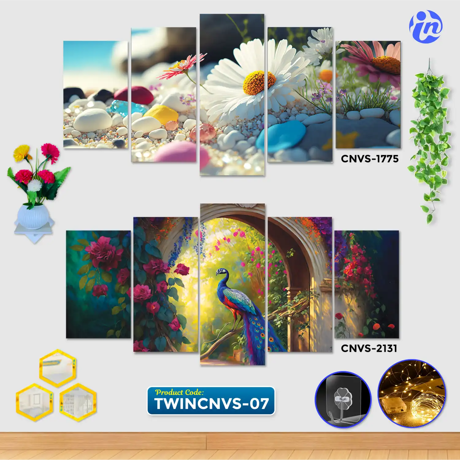 TWINCNVS-07 Home Decor Twin Canvas Combo TWINCNVS-07 - Image 1