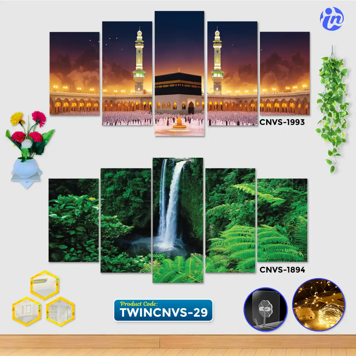 TWINCNVS-29 Home Decor Twin Canvas Combo TWINCNVS-29 - Image 1