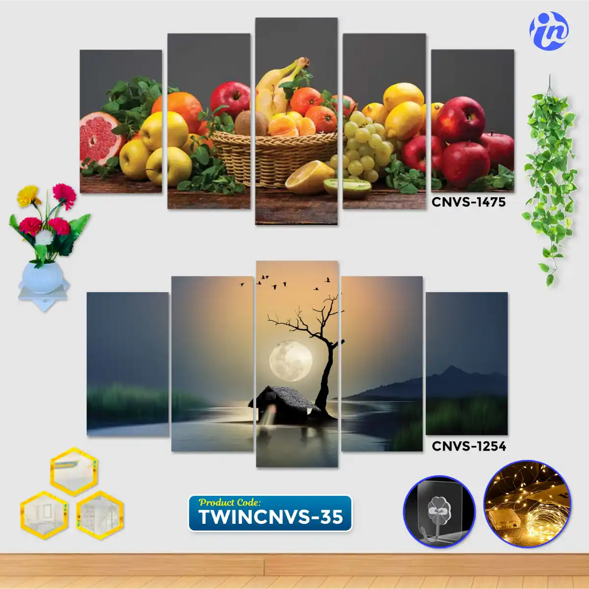 TWINCNVS-35 Home Decor Twin Canvas Combo TWINCNVS-35 - Image 1
