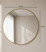 Fluid Mirror 15.6″ Crystal Round Bathroom Mirror - Image 8
