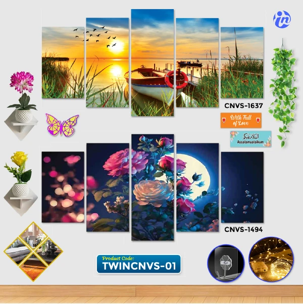 Twin Cnvs-07 Home Decor Twin Canvas Combo TWINCNVS-01 - Image 1