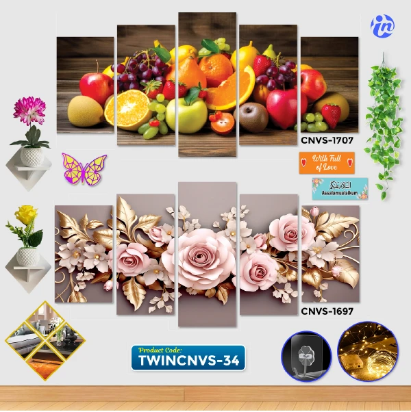Twin Cnvs-21 Home Decor Twin Canvas Combo TWINCNVS-34 - Image 1