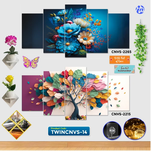 Twin Cnvs-22 Home Decor Twin Canvas Combo TWINCNVS-14 - Image 1